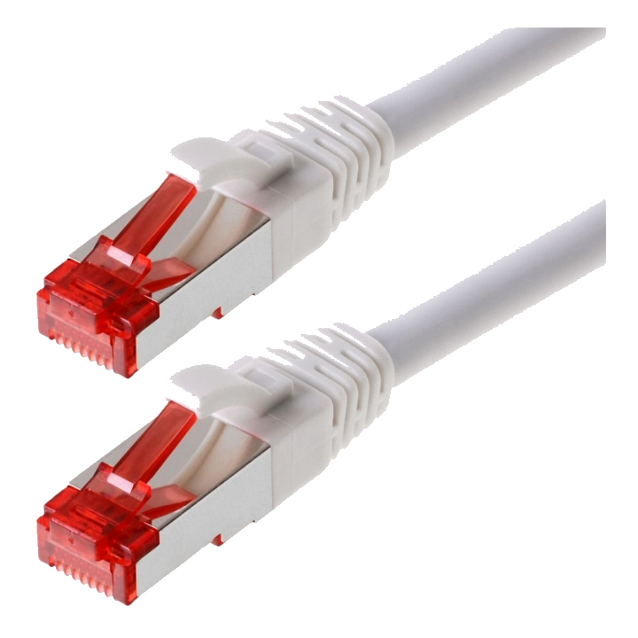 helos Patchkabel Cat.6 GHMT AWG 27/7 weiss 1,0 m