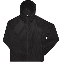 B&C Collection Unisex Windbreaker Jacke, schwarz, S