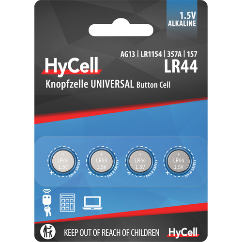 Alkaline LR44, 4er Blister