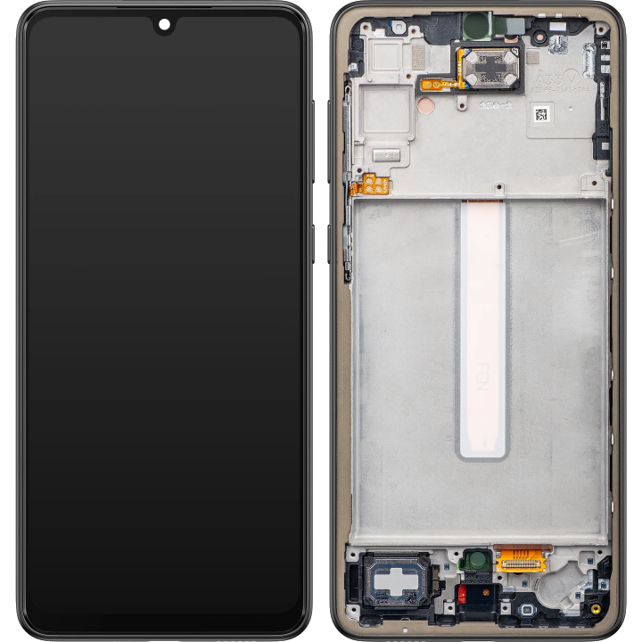 Display / Touchscreen für Samsung Galaxy A33 5G A336 | mit Rahmen | Schwarz | Service Pack