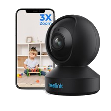 Reolink E1 Zoom Schwarz 5MP Innen PTZ 2,4/5 GHz WLAN Überwachungskamera Innen