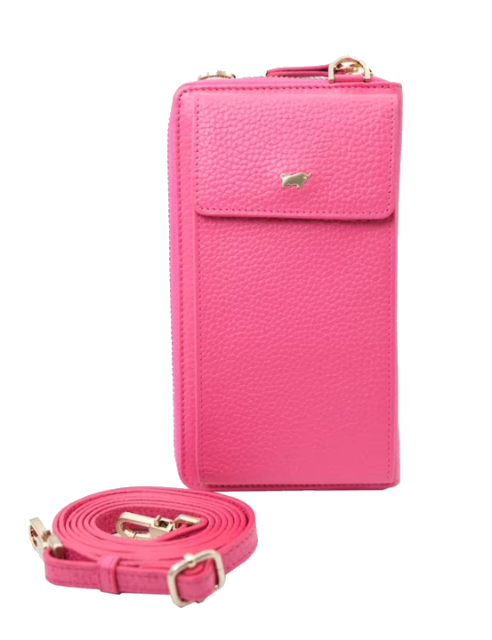 Braun Büffel ASTI RFID RV-Geldbörse mit Handyfach meta pink