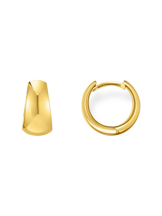 Thomas Sabo CR740-413-39 Bold - Vergoldete Trapez-Creolen 12 mm Damen