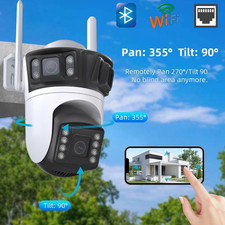 4K 9MP Überwachungskamera Aussen 8X ZOOM WLAN PTZ WiFi IP Kamera Outdoor Alert