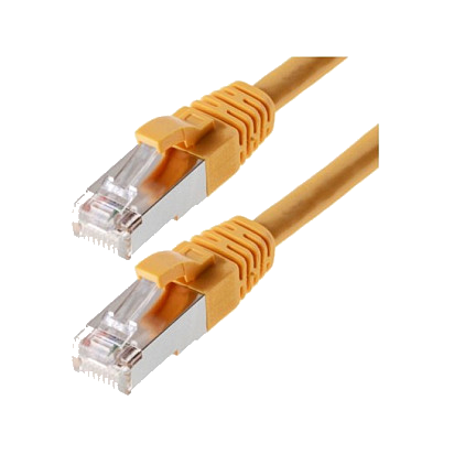 helos Cat.5e Patchkabel SF/UTP AWG 26 gelb 5,0 m
