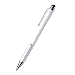 PENKO® Metall-Touch-Kugelschreiber Halifax, blaue Mine, weiß