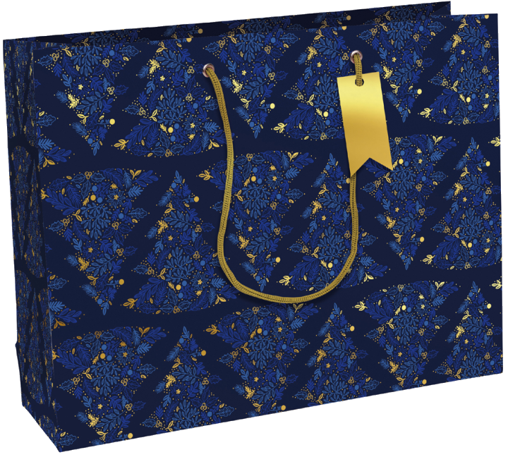 Clairefontaine Weihnachts-Geschenktüte , Azurite, , groß