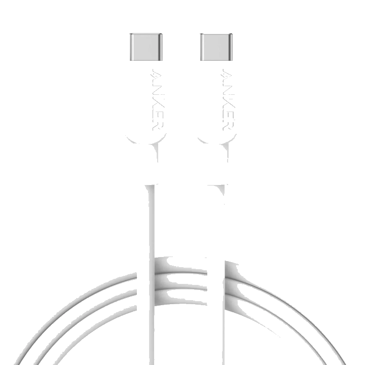 USB-C Daten- und Ladekabel - USB-C Anker 310, 240W, 1,8m, Weiß A81D6H21