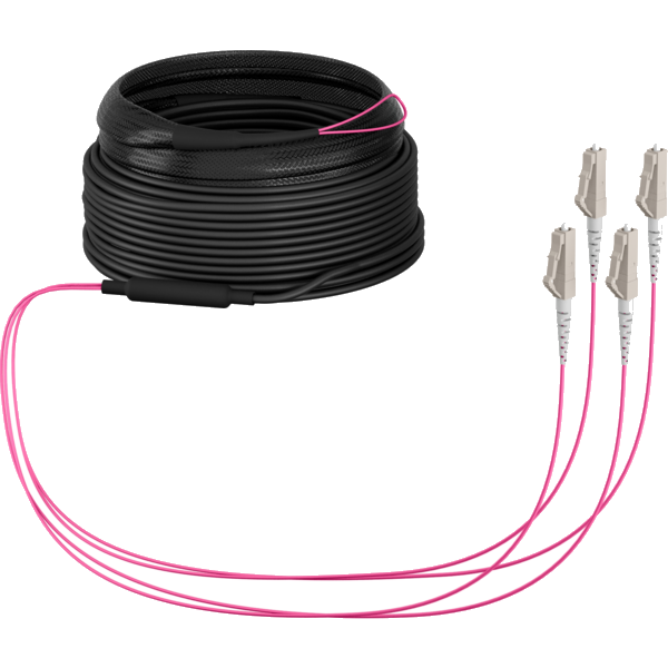 Trunkkabel U-DQ(ZN)BH OM4 4G (1x4) LC-LC, 10m Dca LSZH