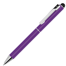 uma® Metall-Touchkugelschreiber Straight, blaue Mine, lila