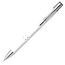 LANCE® Softtouch Metallkugelschreiber Santa Cruz, blaue Mine, weiß