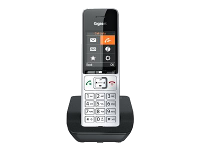 Gigaset COMFORT 500 Schnurloses Telefon schwarz-silber