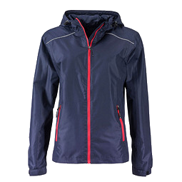 JAMES & NICHOLSON Damen Regenjacke Basic, dunkelblau, L