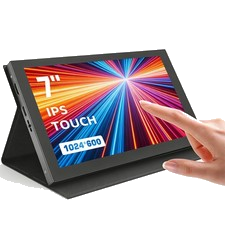 Mini 7Zoll HDMI IPS Monitor Touchscreen Gaming Display PC Raspberry Pi Monitor