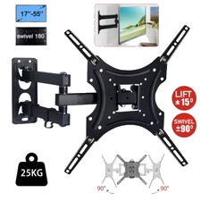 17-55 Zoll TV Fernseher Wandhalter Wandhalterung LCD LED Neigbar Schwenkbar NEU