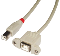 Lindy 31801 USB Kabel USB 2.0 1 m USB B Grau