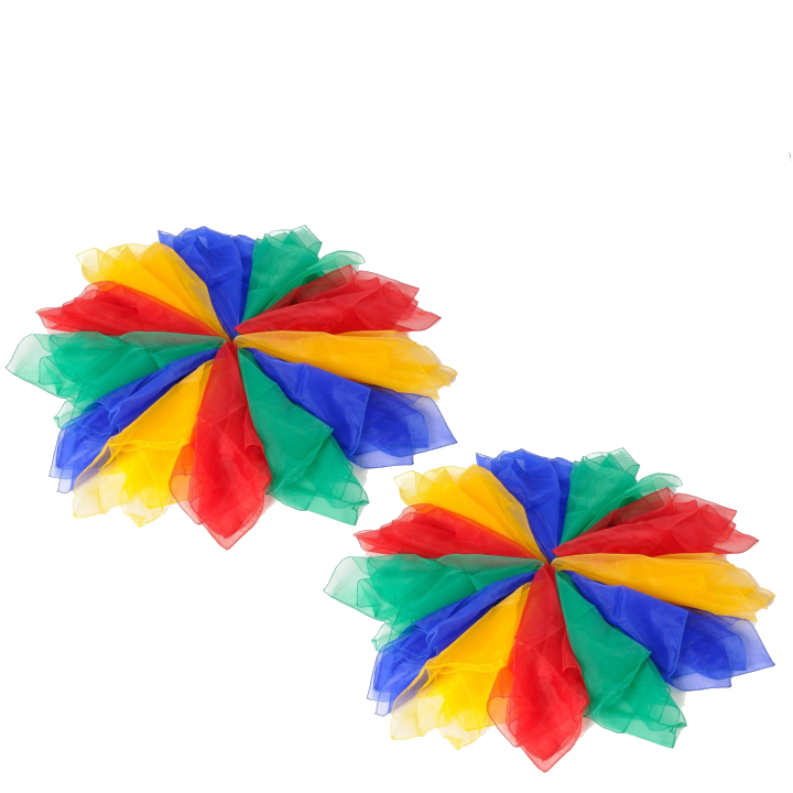 24 Kawanyo Jonglier- und Tanztücher BASIC 65x65cm