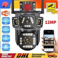 8X Zoom Überwachungskamera Außen 6K 12MP WLAN PTZ WiFi IP Kamera Alert Outdoor
