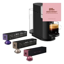 Krups XN910B Nespresso Vertuo Kapselmaschine Kaffeemaschine GRATIS 50 Kapseln