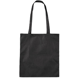Vliestasche Textile mit langen Henkeln, schwarz