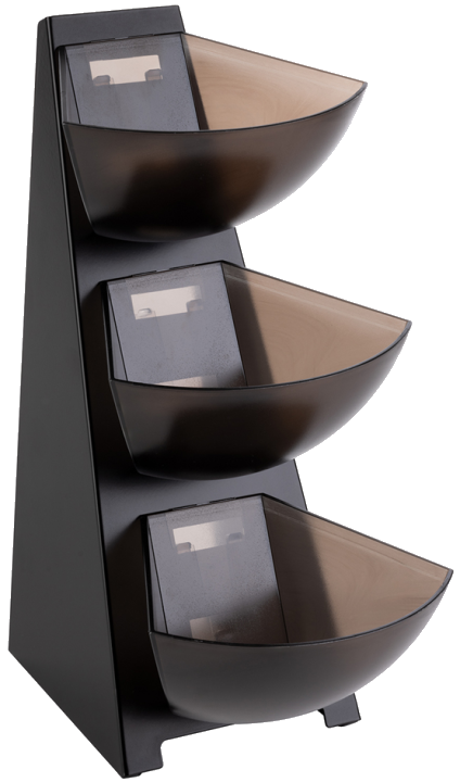 APS Portionsspender MULTI RACK, 3-stufig, Edelstahl schwarz