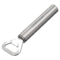 Edelstahl-Flaschenöffner, Silber
