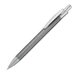 PENKO® Metall-Kugelschreiber Brushed, blaue Mine, titan