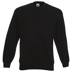 FRUIT OF THE LOOM® Unisex Sweatshirt Set-In, schwarz, M