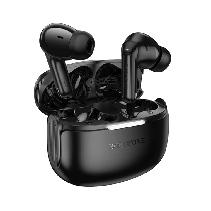 Handsfree Bluetooth Borofone FQ9 Peaceful, TWS, Schwarz