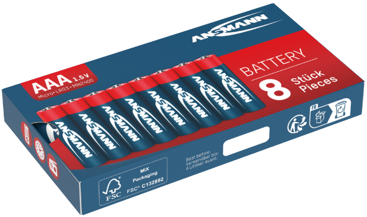 ANSMANN Batterien Red Alkaline Micro AAA 1.5 V