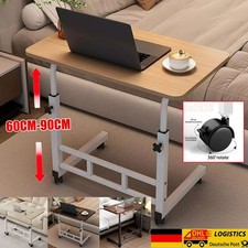 Computertisch mit Rollen Laptoptisch Höhenverstellbar Beistelltisch Schreibtisch