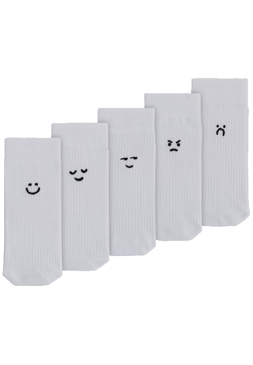 Gerippte Socken Stickerei 5er Pack | von MELA | Fairtrade & GOTS zertifiziert