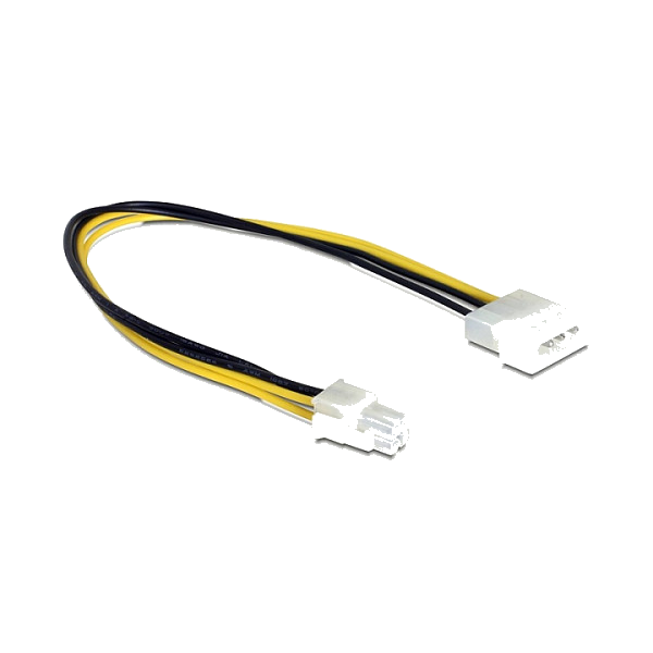 DeLOCK 0.3m P4/Molex 4-pin