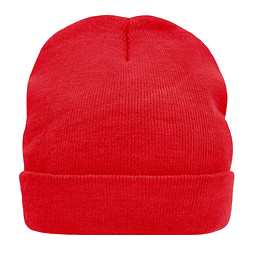 Strickmütze, rot