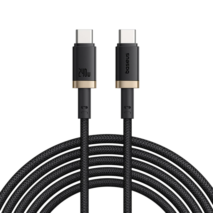 USB-C Daten- und Ladekabel - USB-C Baseus Dura, 240W, 1m, Gold Schwarz P10377803U03-00