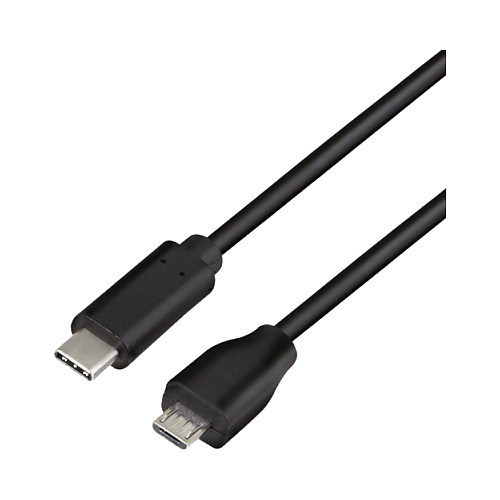 LogiLink USB 2.0 Kabel, USB-C - Micro-USB Stecker, 1,0 m
