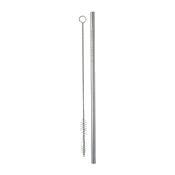 retumbler® Edelstahl-Trinkhalme California, S, silber