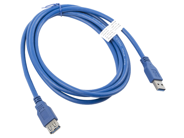 LANBERG USB-A Verlängerungskabel M/F 3.0 1,8m blau