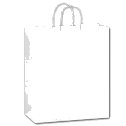 Papier-Tragetasche, groß, weiß