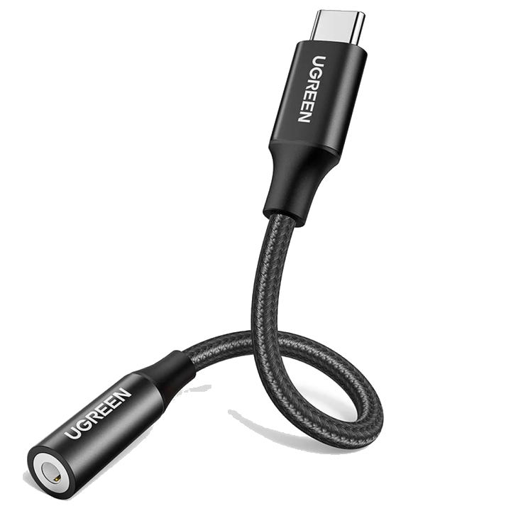Audio-Adapter USB-C - 3,5mm UGREEN AV142, Schwarz