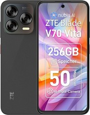 ZTE Smartphone Blade V70 Vita 6,7Zoll 256GB Android 14 LTE NFC grau B-WARE