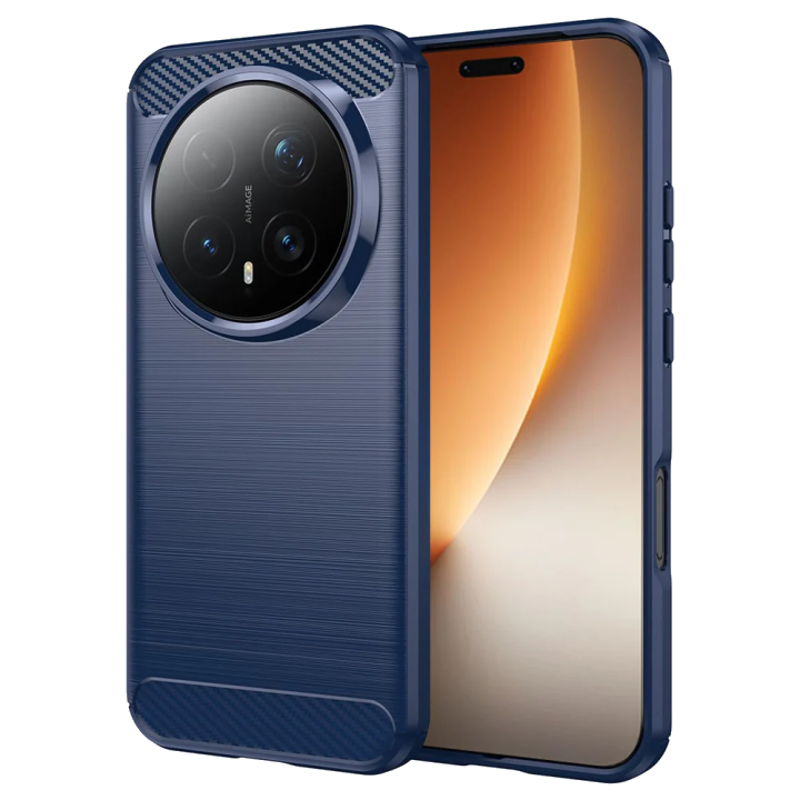 Hülle für Honor Magic8 Pro, Techsuit, Carbon, Blau