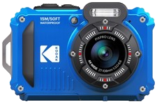 Kodak PixPro KFWPZ2 Blue Wasserdichte Outdoor-Digitalkamera 16MP Zoom 4x NEU
