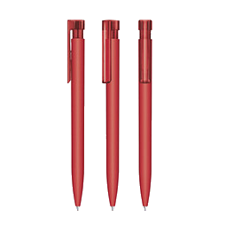 senator® Druckkugelschreiber Liberty Soft Touch, blaue Mine, rot 186