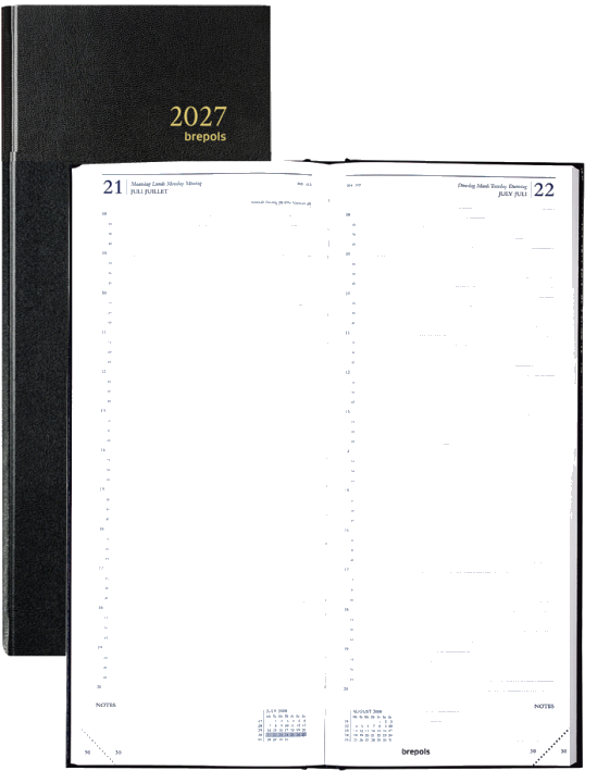 brepols Tageskalender , Saturnus 0.111, 2027, schwarz