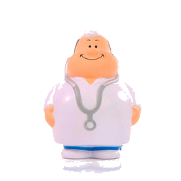 Herr Bert® Anti-Stress-Figuren Arzt Bert, weiß