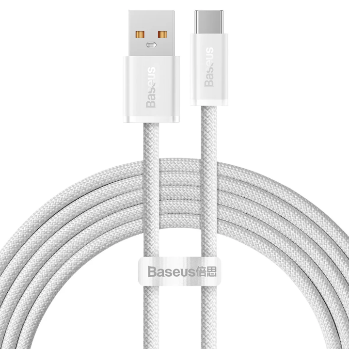 Baseus Dynamic Series USB-A auf USB-C Kabel 100W 2m | Weiß