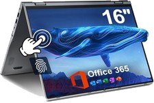 2026 Jumper 16 Zoll 2-in-1 Laptop Intel N5095 16GB RAM 640GB Touchscreen Win11