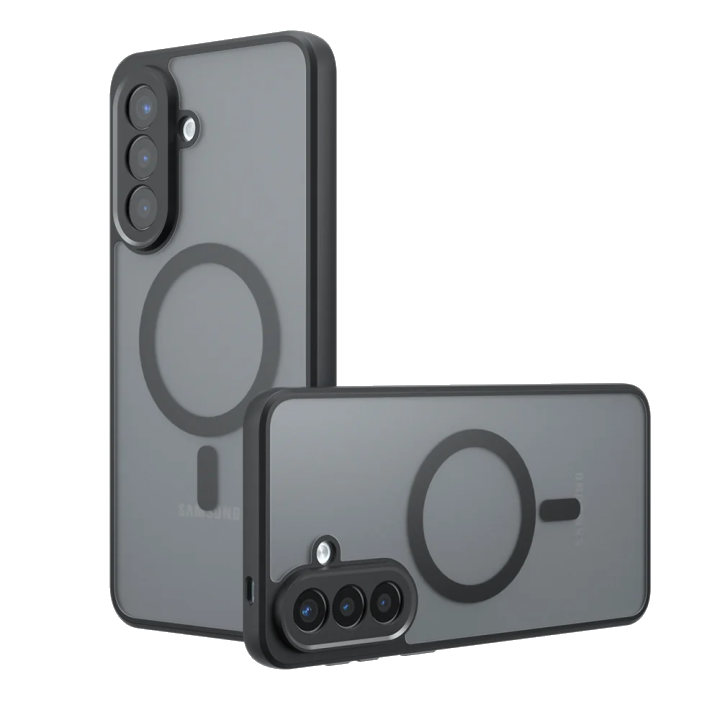 MagSafe Hülle für Samsung Galaxy A57 5G, Techsuit, PureFrost, Satinschwarz