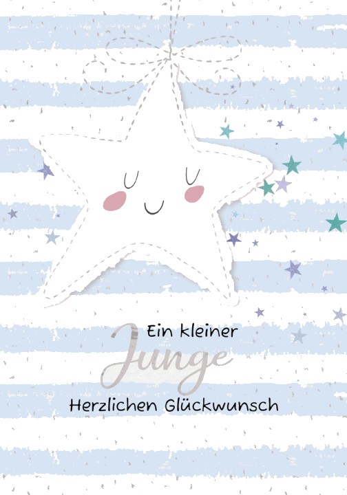 CACTUS Geburtskarte , Ein kleiner Junge,
